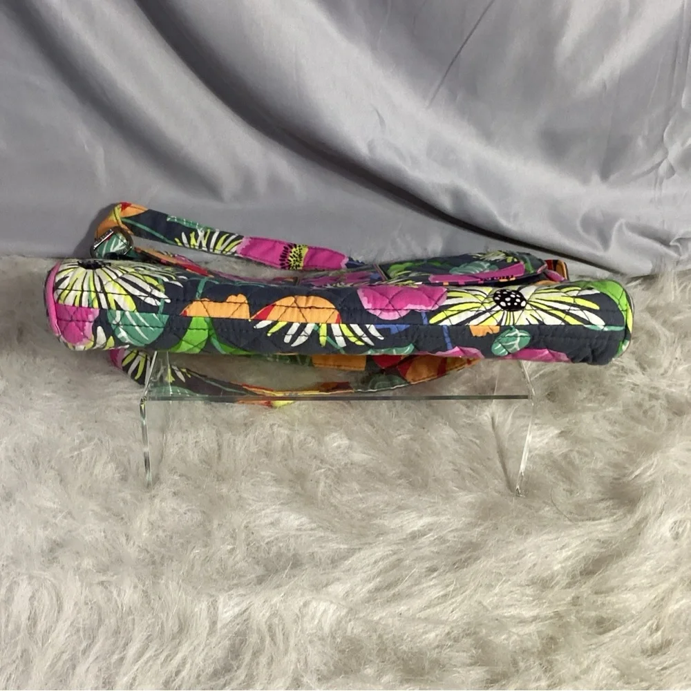 Vera Bradley “Jazzy Blooms” Floral Tablet Hipster Crossbody Bag VGUC